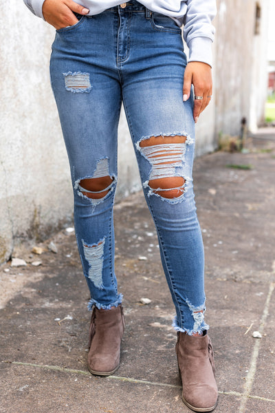 Distressed Jeans