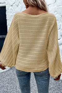 Lantern sleeve sweater