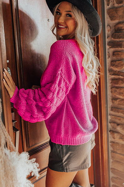 Bubble Sleeve Sweater