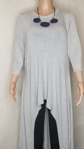Gray Hi Lo Top