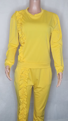Ruffled Two Piece Set