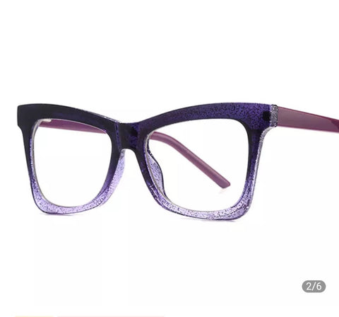 Purple oversided frames